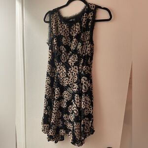 Camilla & Marc Black and Cream Polka Dot Dress